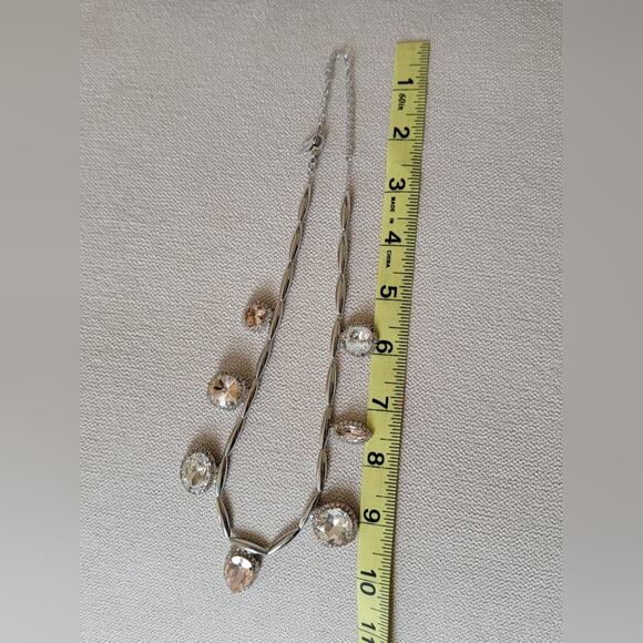 Sorrelli Crystal Teardrop & Round Stone Necklace - Picture 6 of 10